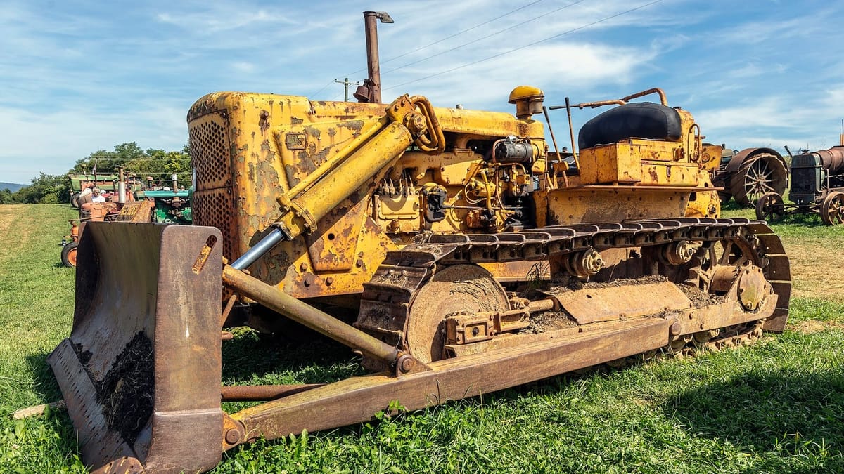 Land clearing and de-bushing operation in the Namibian bush